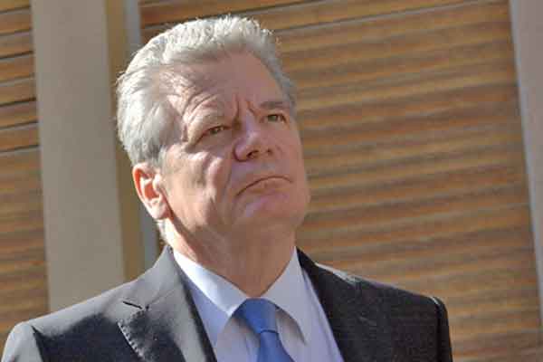 Erster offizieller Termin von Bundespräsident Gauck in Leipzig 